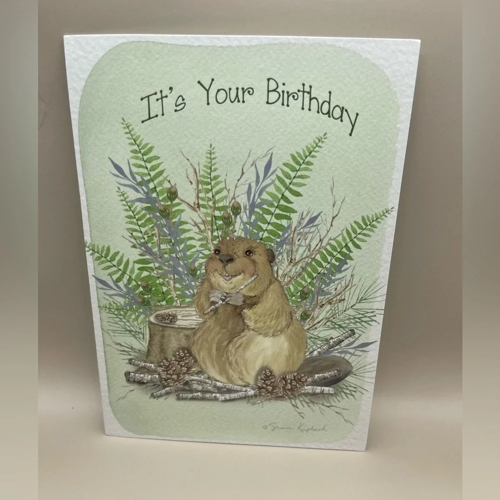 Beaver Birthday Greeting Card, New, For Bundles Only 🦫
